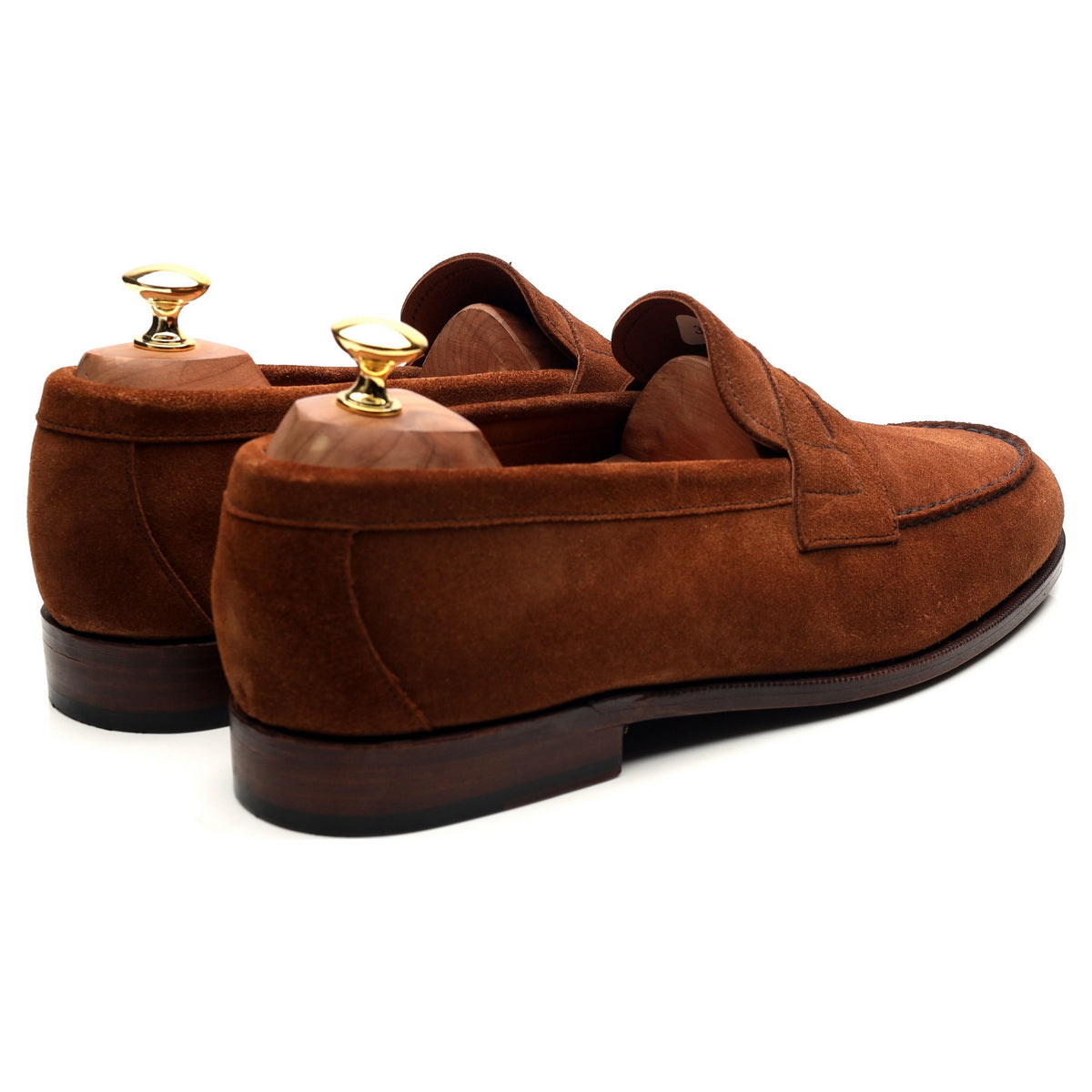 &#39;Manhattan&#39; Snuff Brown Suede Loafers UK 10 E