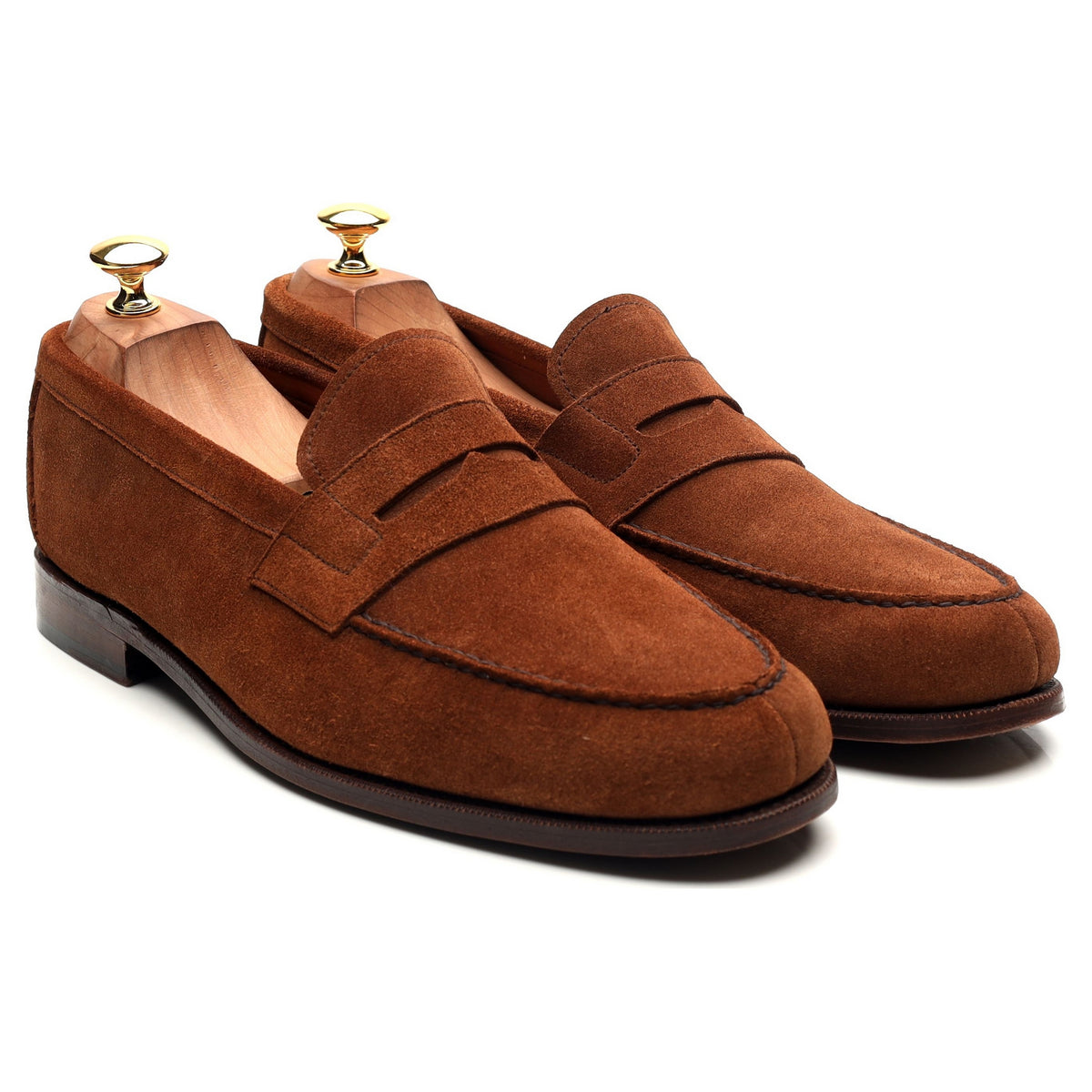 &#39;Manhattan&#39; Snuff Brown Suede Loafers UK 10 E