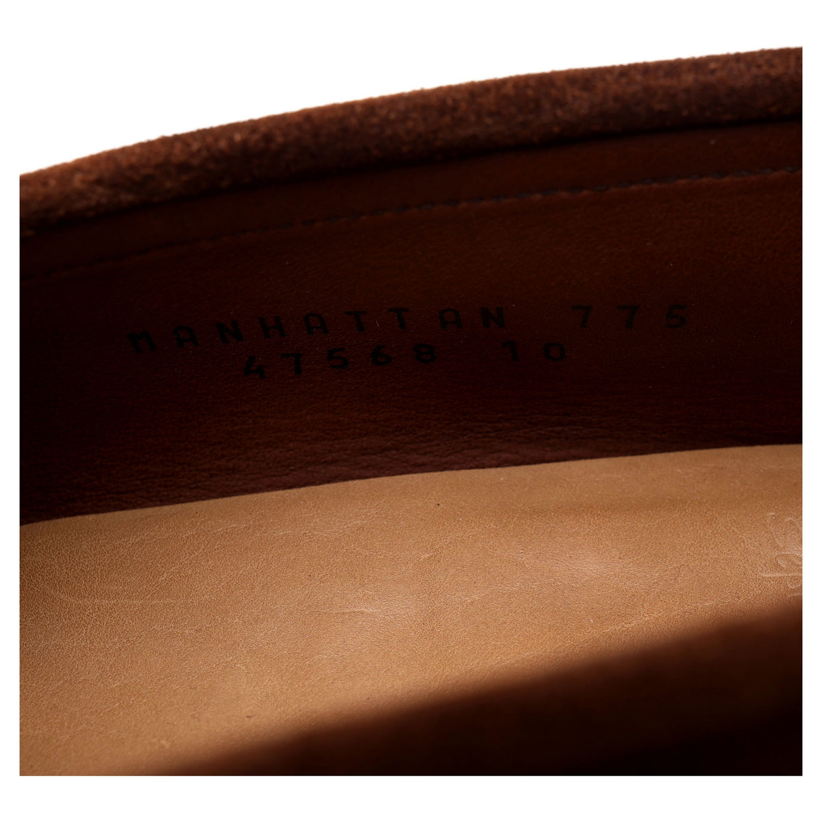 &#39;Manhattan&#39; Snuff Brown Suede Loafers UK 10 E
