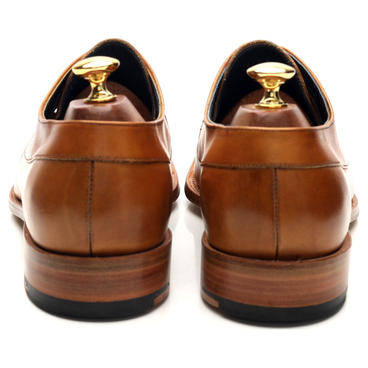 &#39;Kurt&#39; Tan Brown Leather Derby UK 9 F