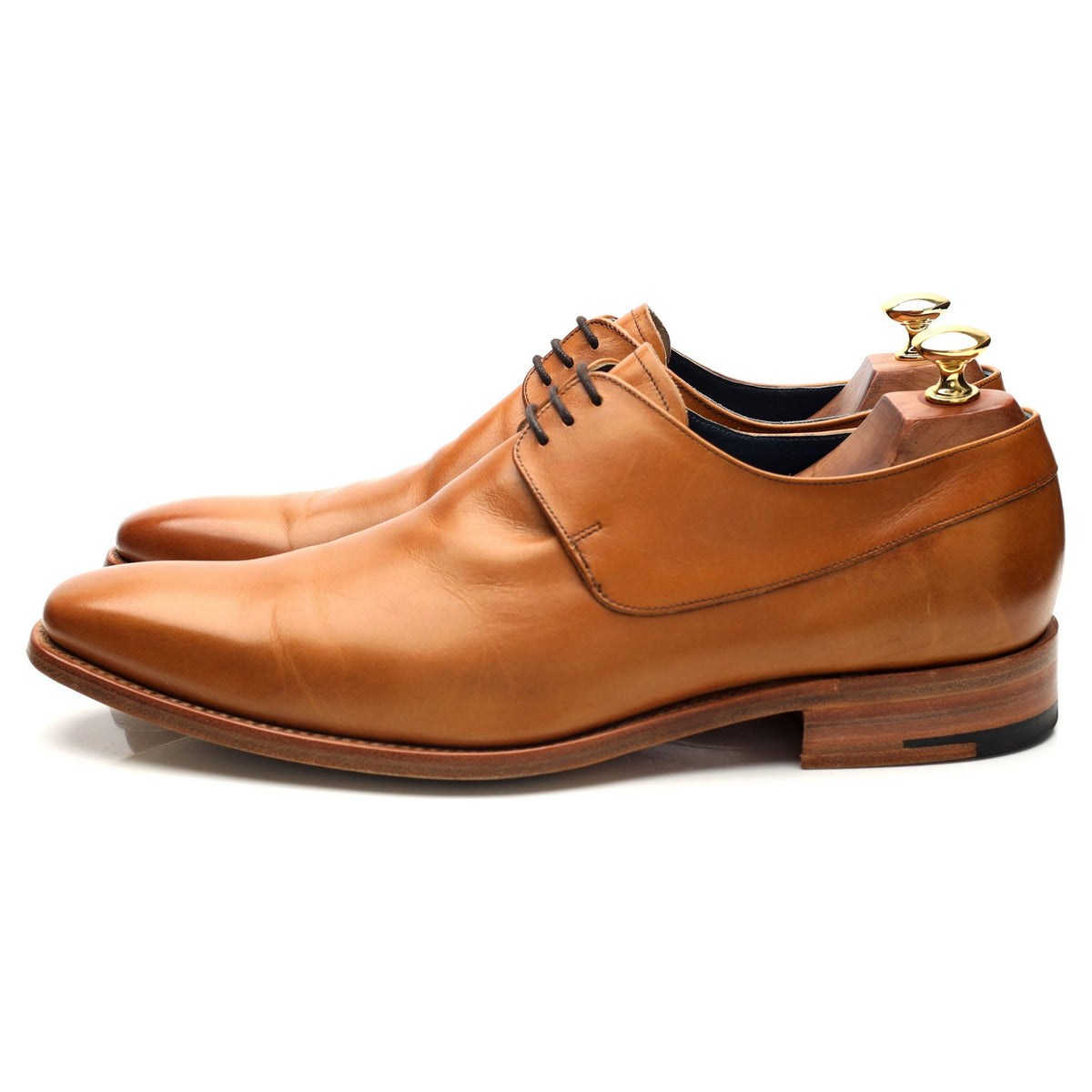 &#39;Kurt&#39; Tan Brown Leather Derby UK 9 F