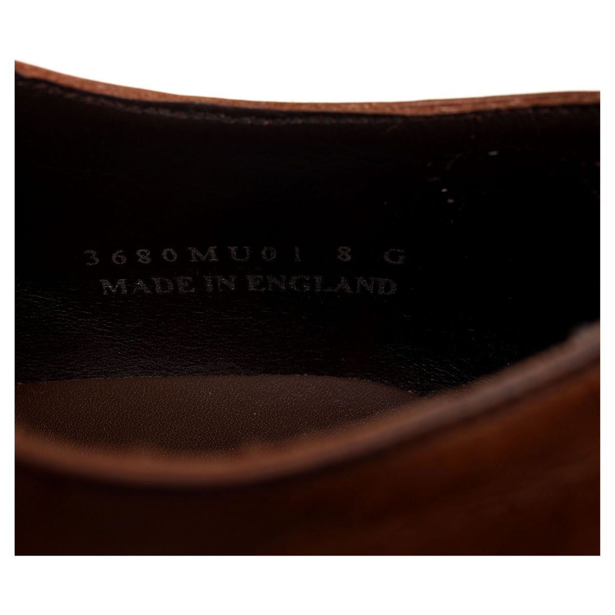 &#39;3680MU01&#39; Brown Leather Oxford UK 8 G