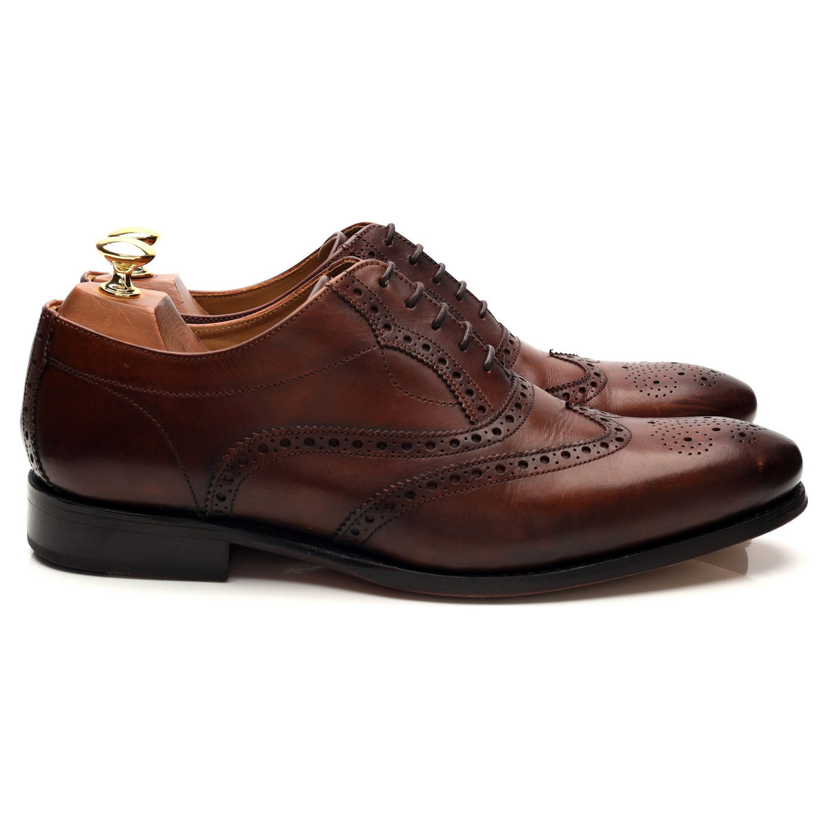&#39;Marchwell&#39; Brown Leather Oxford Brogues UK 9 G