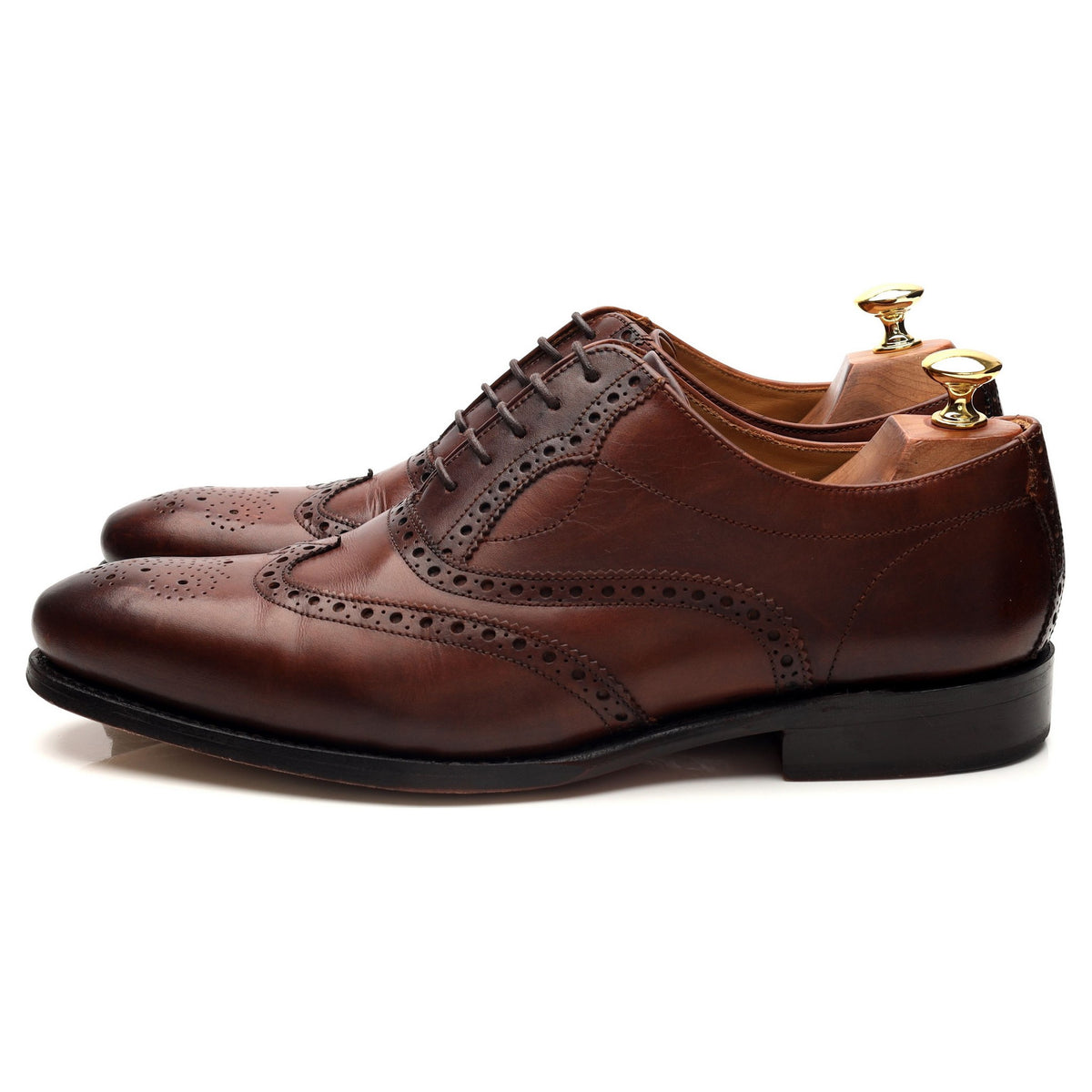 &#39;Marchwell&#39; Brown Leather Oxford Brogues UK 9 G