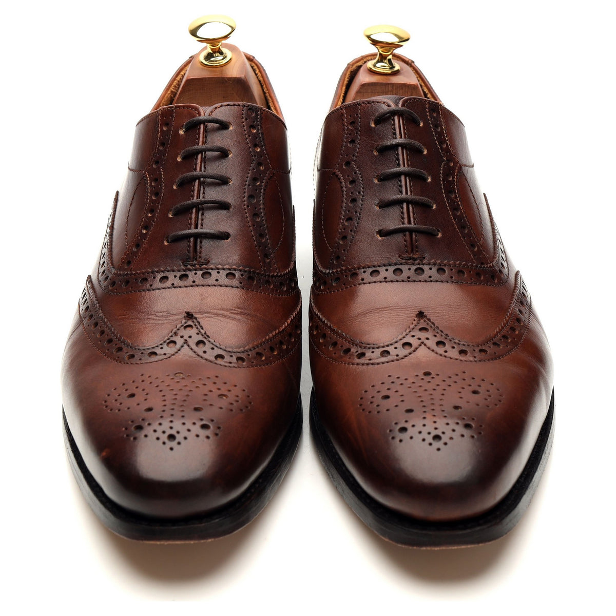 &#39;Marchwell&#39; Brown Leather Oxford Brogues UK 9 G