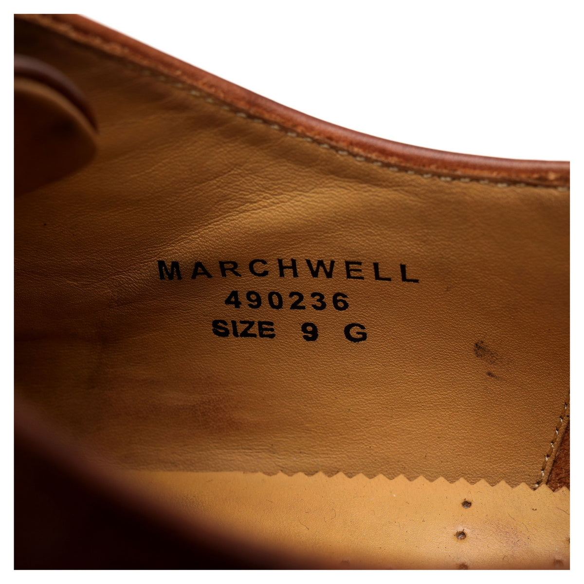 &#39;Marchwell&#39; Brown Leather Oxford Brogues UK 9 G