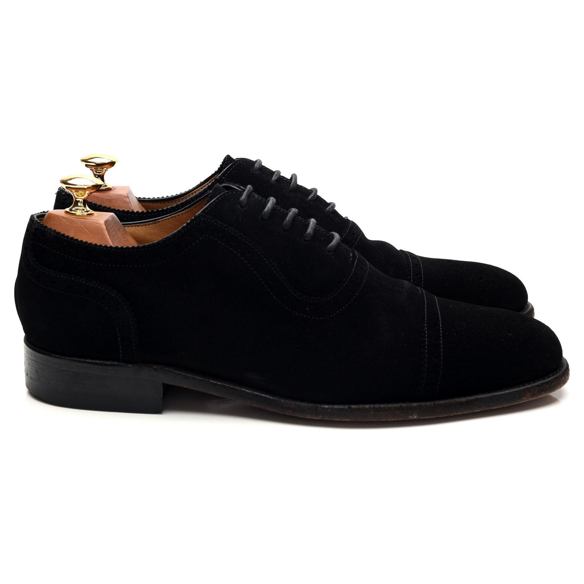 Charles Tyrwhitt Black Suede Oxford UK 9 F