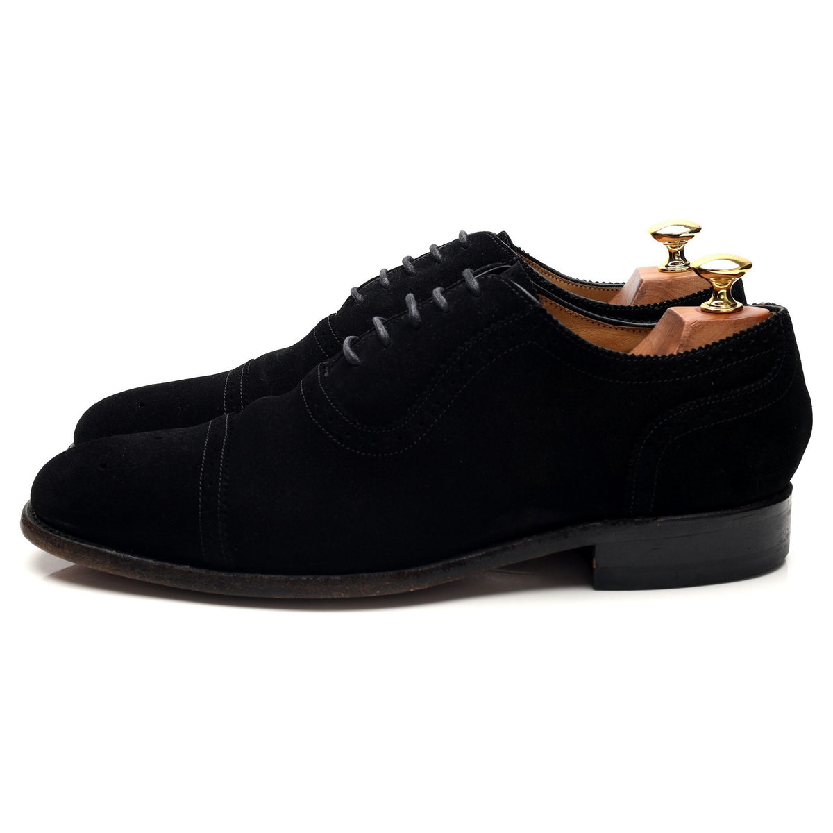 Charles Tyrwhitt Black Suede Oxford UK 9 F