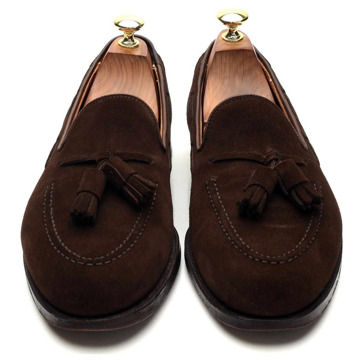 &#39;Cavendish 2&#39; Dark Brown Tassel Loafers UK 7 E