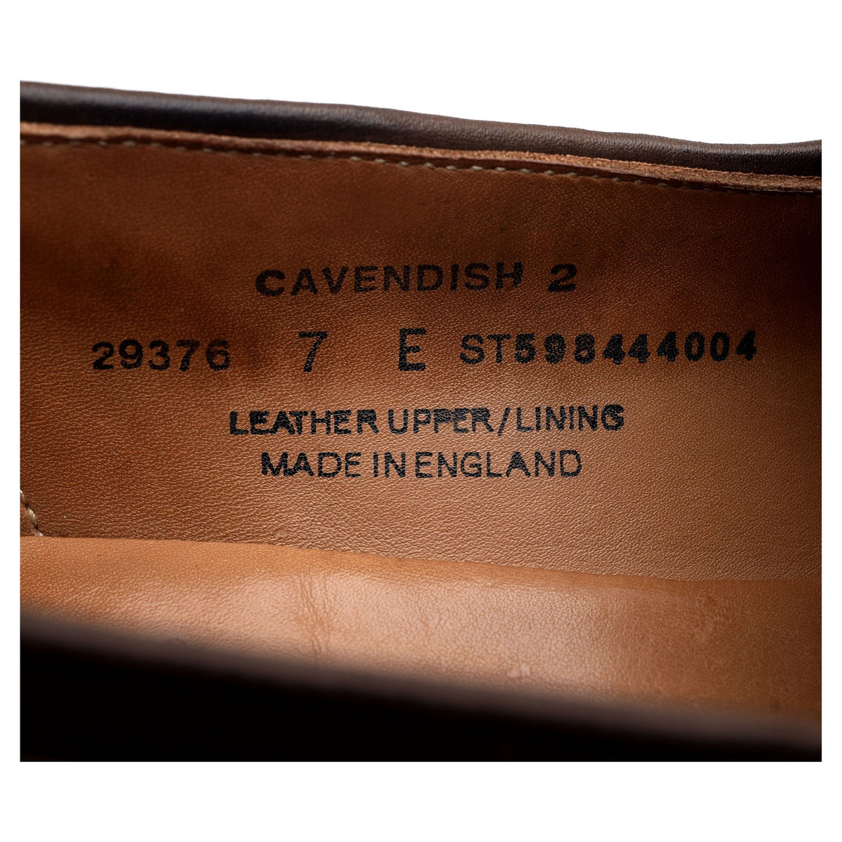 &#39;Cavendish 2&#39; Dark Brown Tassel Loafers UK 7 E