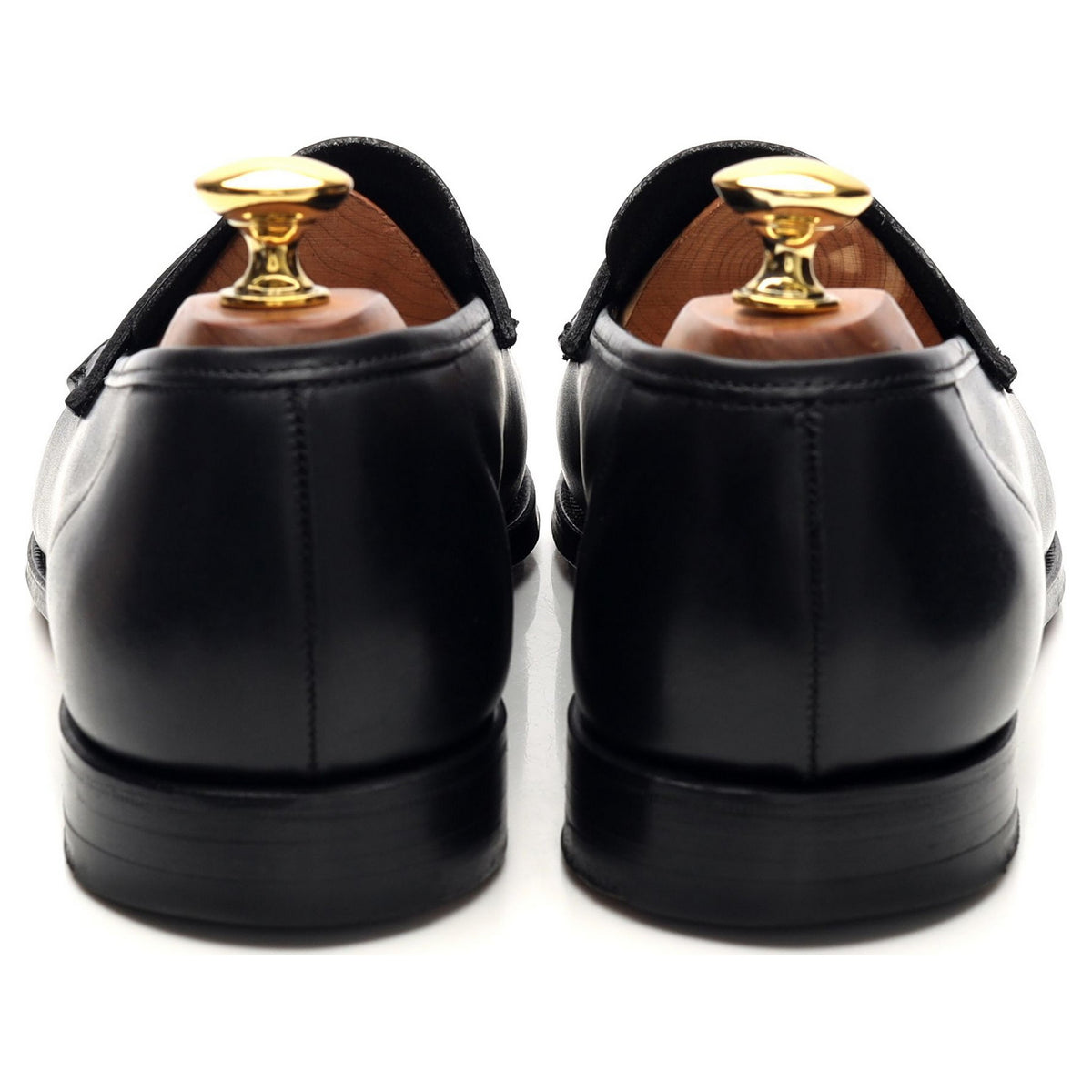 &#39;Harvard 2&#39; Black Leather Loafers UK 6.5 E