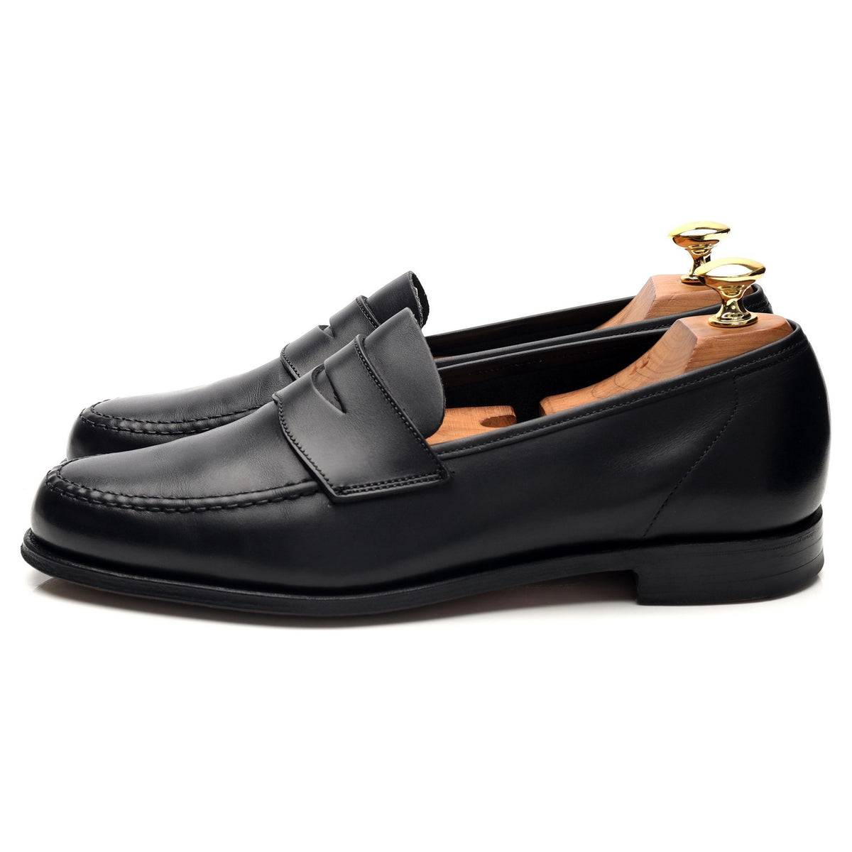 &#39;Harvard 2&#39; Black Leather Loafers UK 6.5 E