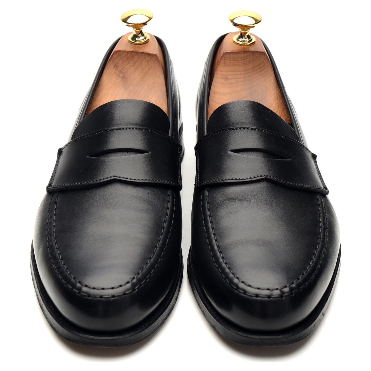 &#39;Harvard 2&#39; Black Leather Loafers UK 6.5 E