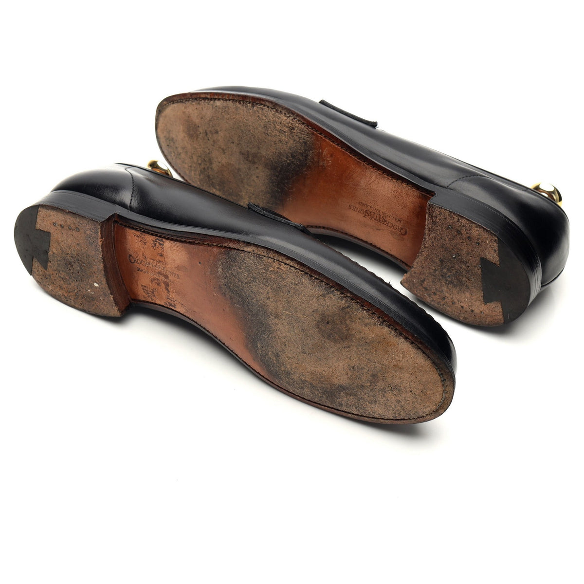 &#39;Harvard 2&#39; Black Leather Loafers UK 6.5 E