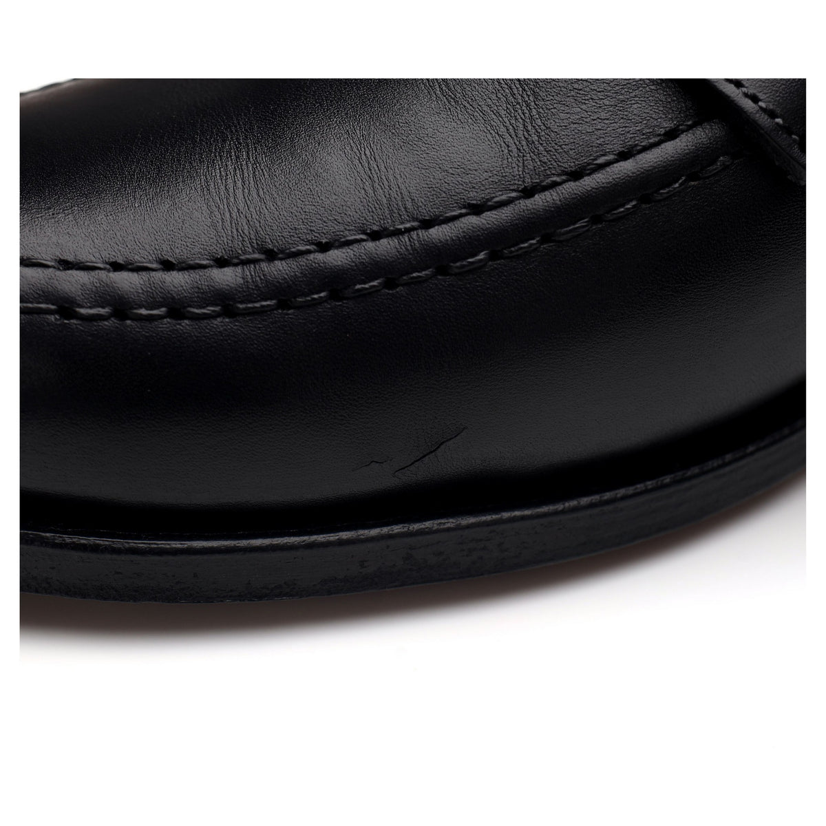 &#39;Harvard 2&#39; Black Leather Loafers UK 6.5 E