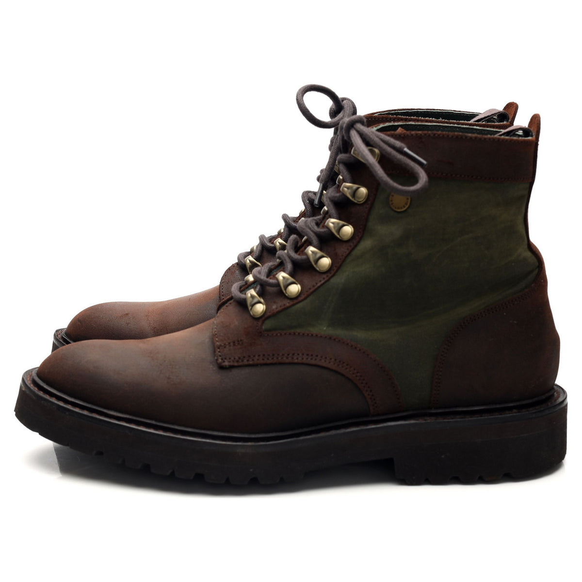 Barbour Dark Brown Waxed Suede Boots UK 6 F