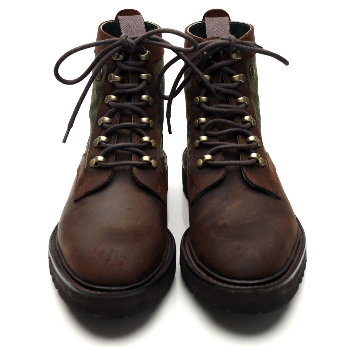 Barbour Dark Brown Waxed Suede Boots UK 6 F