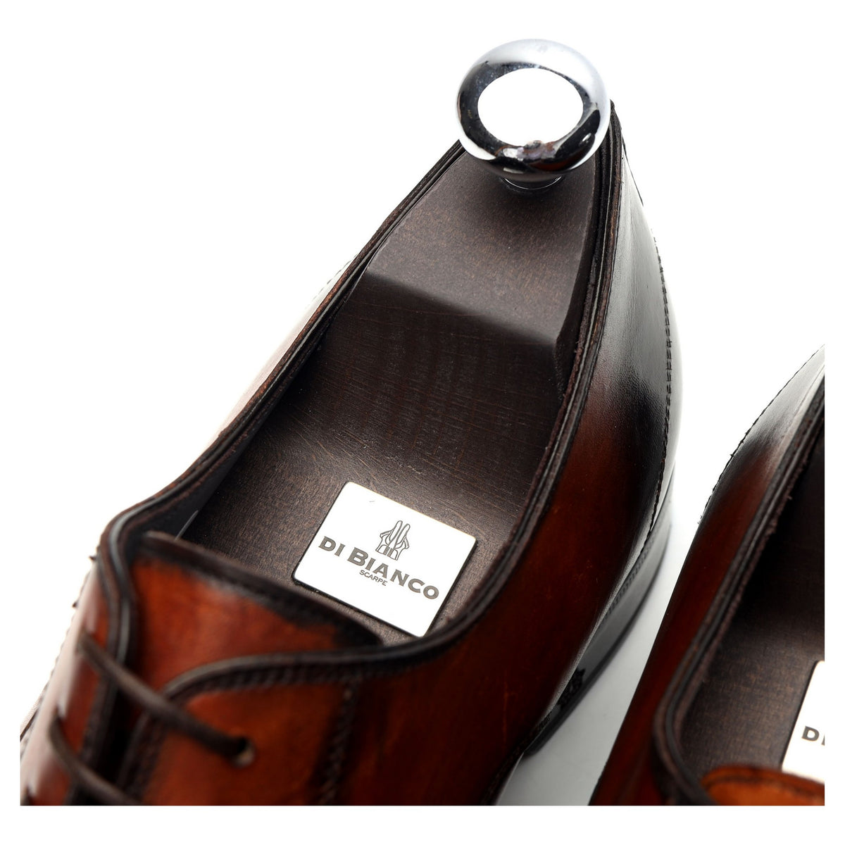 &#39;Monza&#39; Tan Brown Cap Toe Leather Derby UK 10 US 11