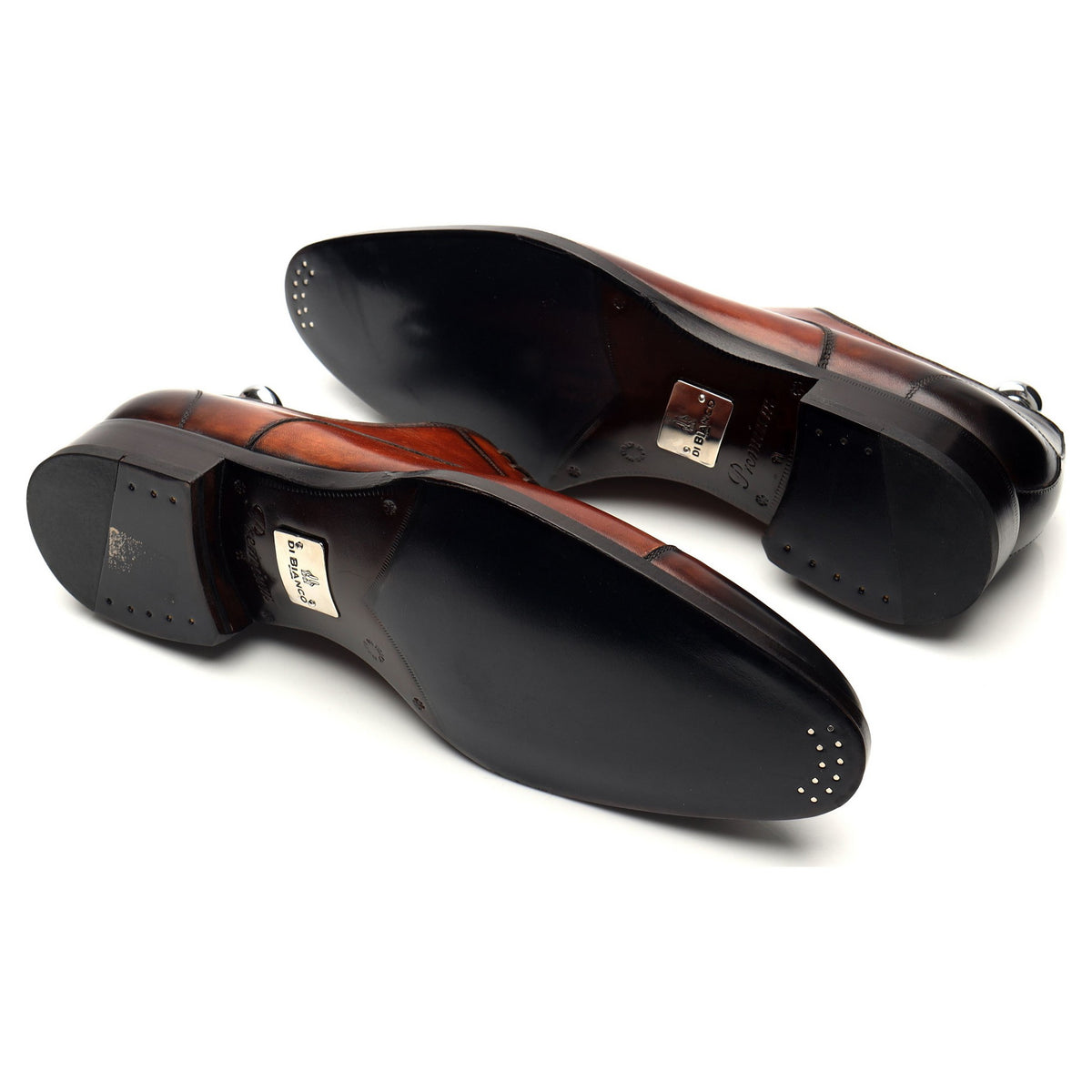 &#39;Monza&#39; Tan Brown Cap Toe Leather Derby UK 10 US 11