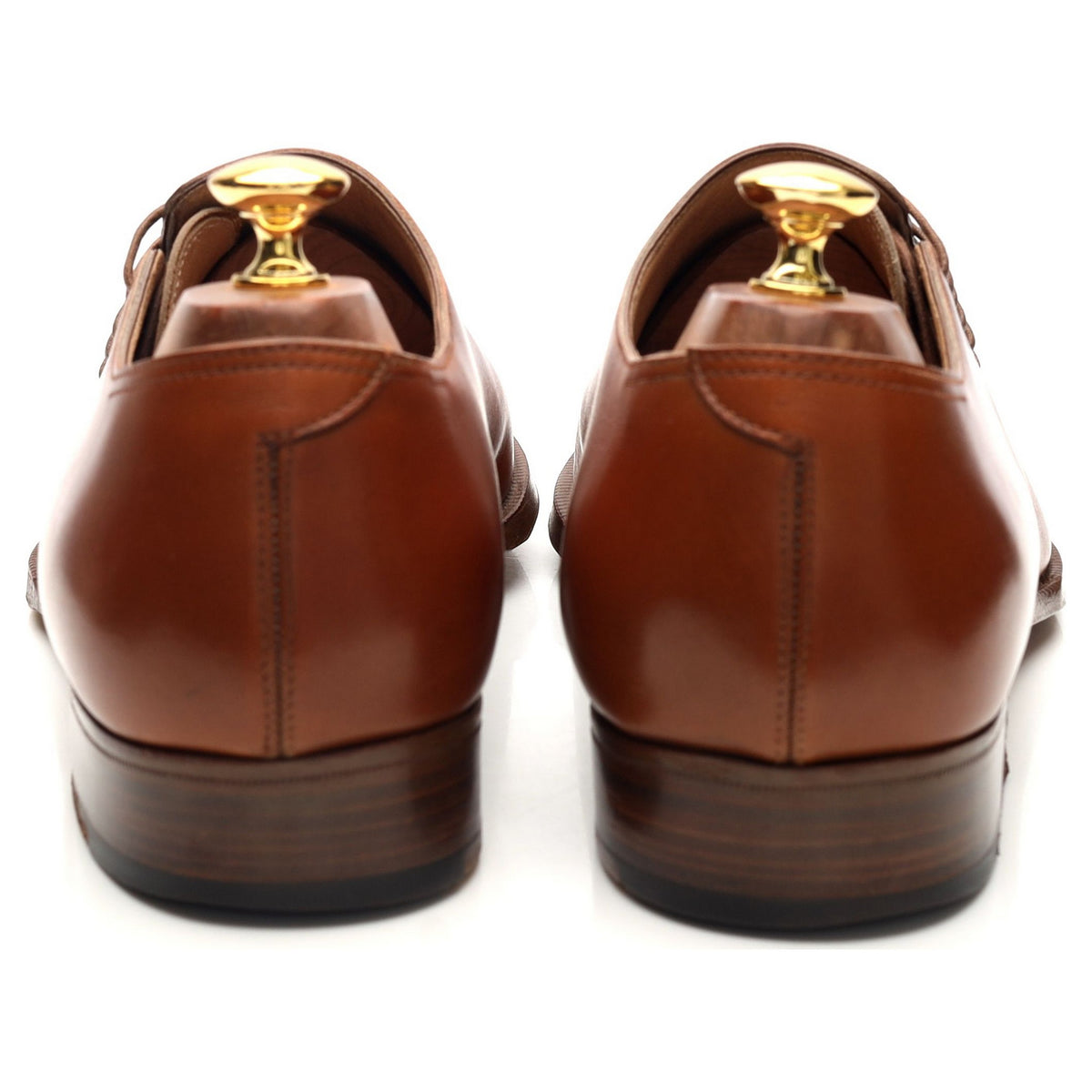 Wayne Edwards Tan Brown Leather Wholecut Oxford UK 10 US 10.5