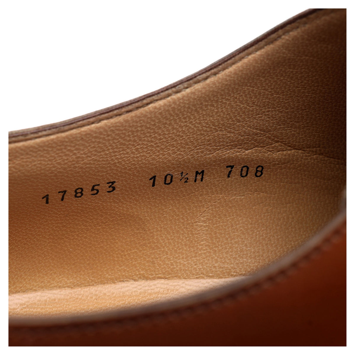 Wayne Edwards Tan Brown Leather Wholecut Oxford UK 10 US 10.5