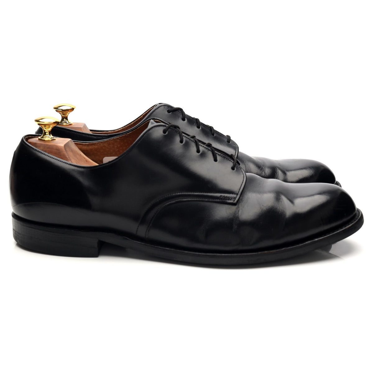 Black Leather Derby UK 11 US 12 D