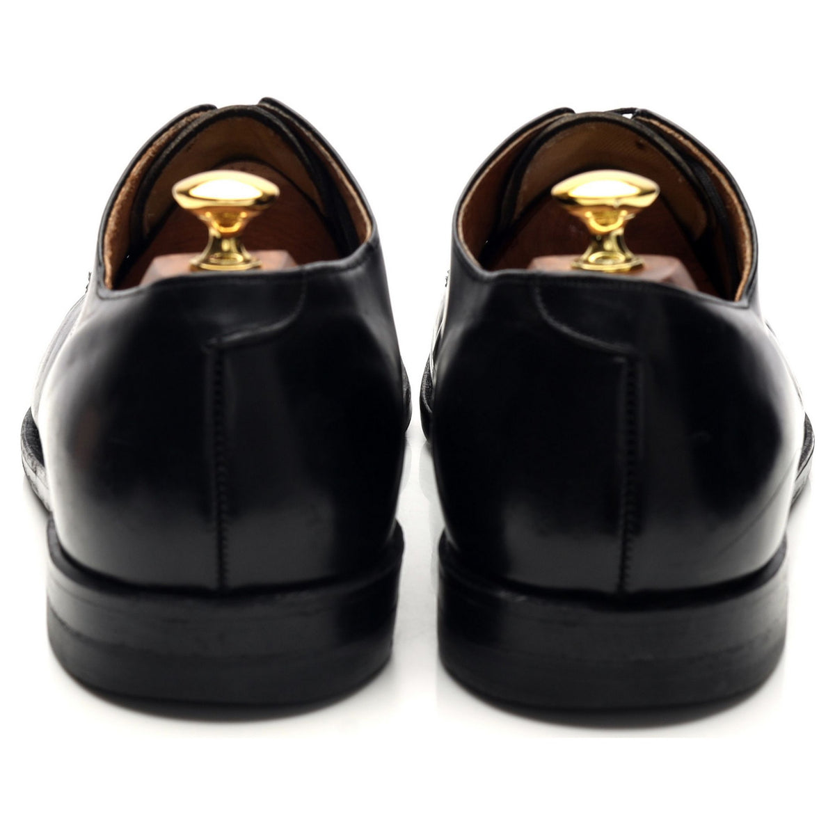 Black Leather Derby UK 11 US 12 D
