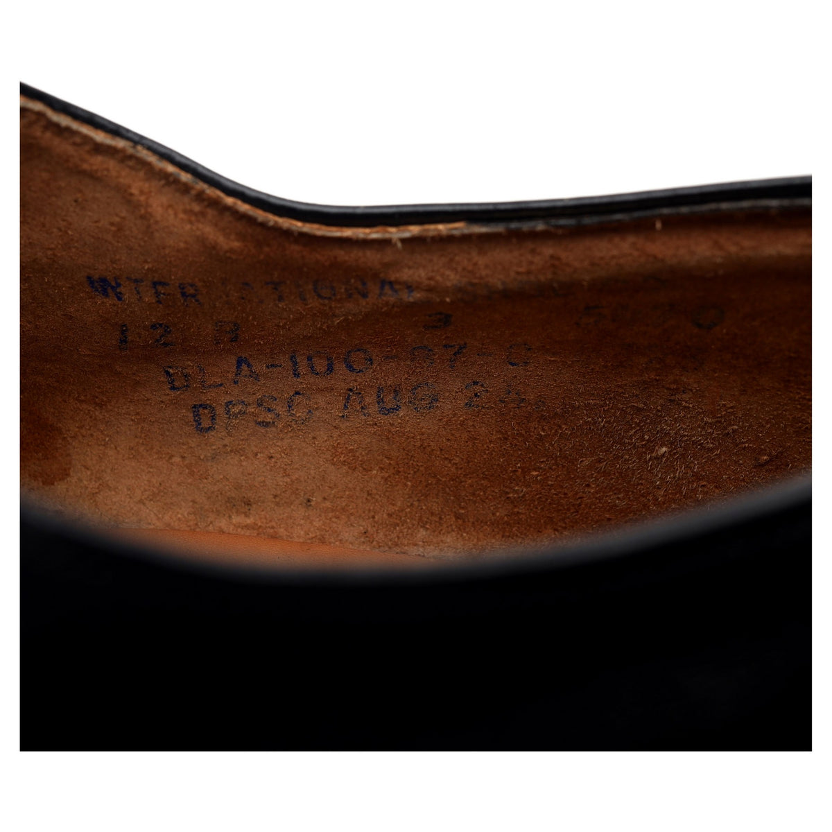Black Leather Derby UK 11 US 12 D