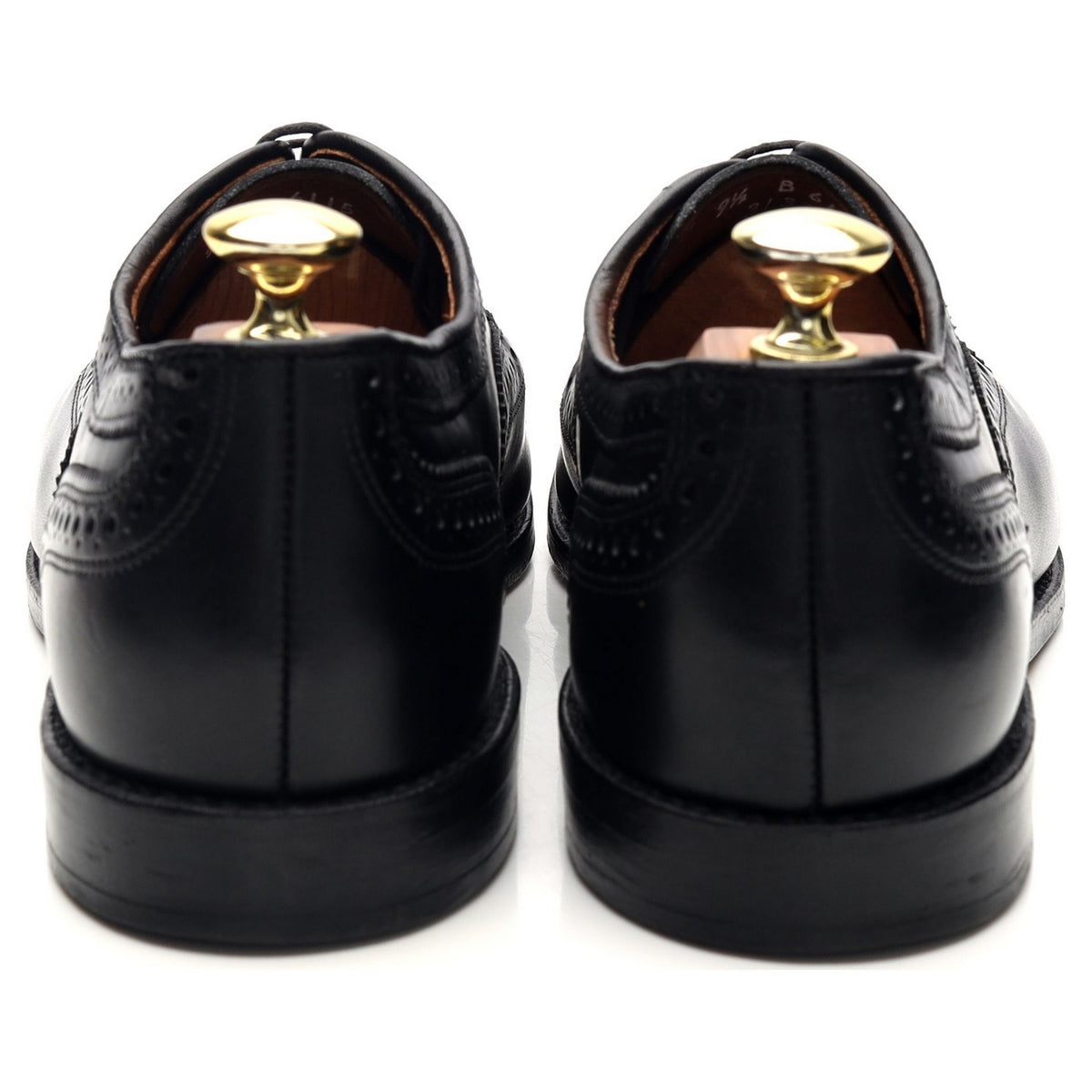 'Strand' Black Leather Oxford Brogues UK 8.5 US 9.5 B