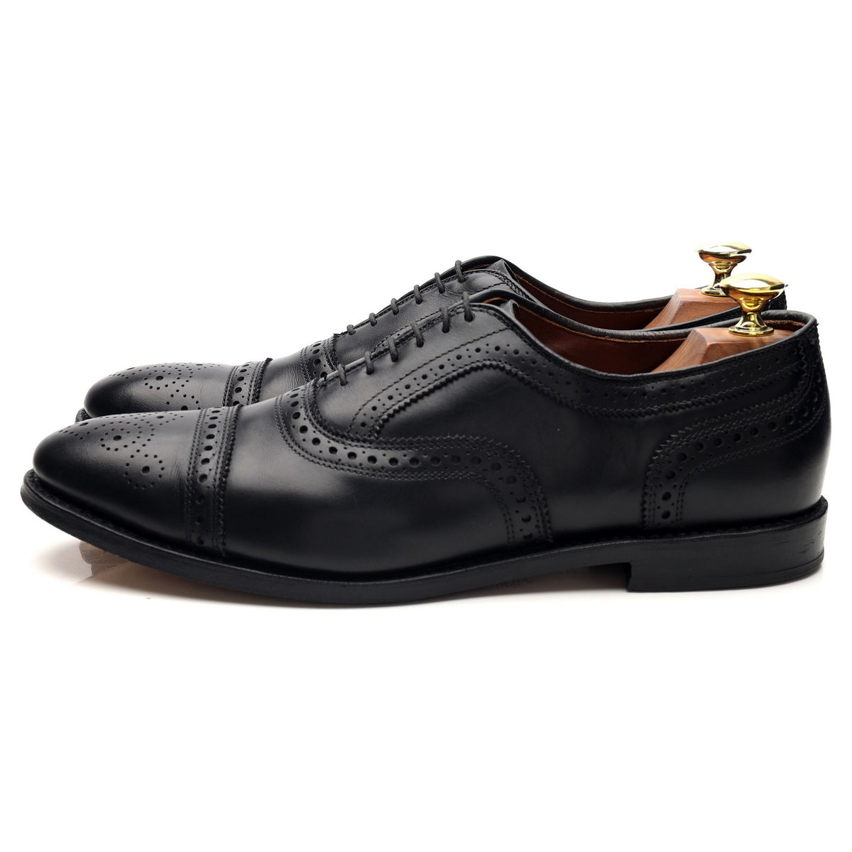 'Strand' Black Leather Oxford Brogues UK 8.5 US 9.5 B