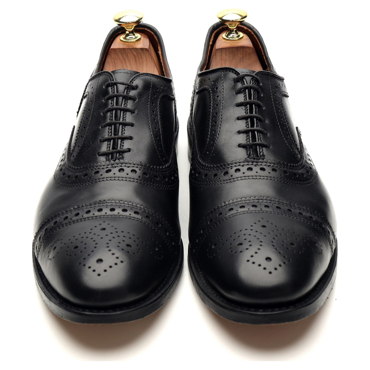 'Strand' Black Leather Oxford Brogues UK 8.5 US 9.5 B