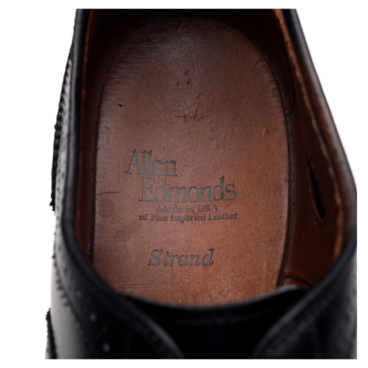 'Strand' Black Leather Oxford Brogues UK 8.5 US 9.5 B