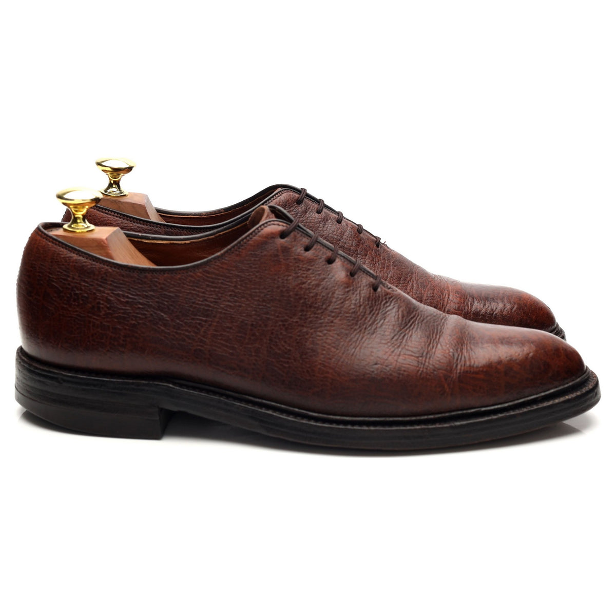 Brown Elk Leather Wholecut Oxford UK 7.5 US 8.5 D
