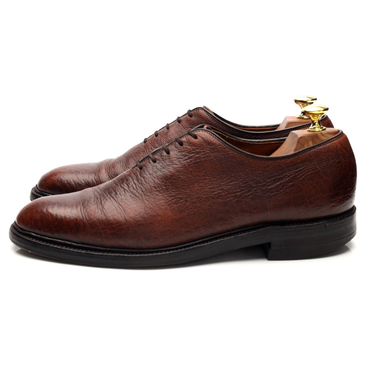 Brown Elk Leather Wholecut Oxford UK 7.5 US 8.5 D