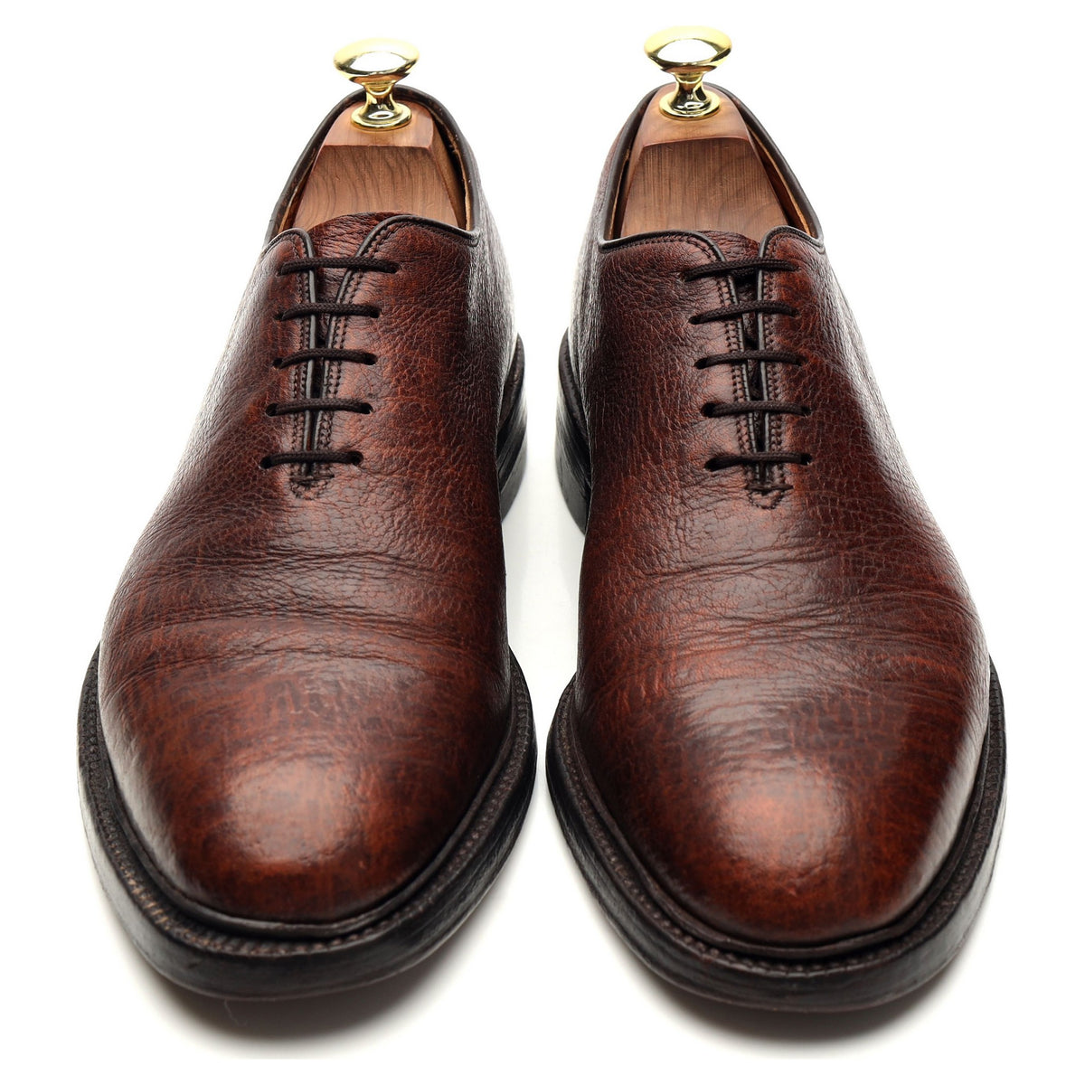 Brown Elk Leather Wholecut Oxford UK 7.5 US 8.5 D