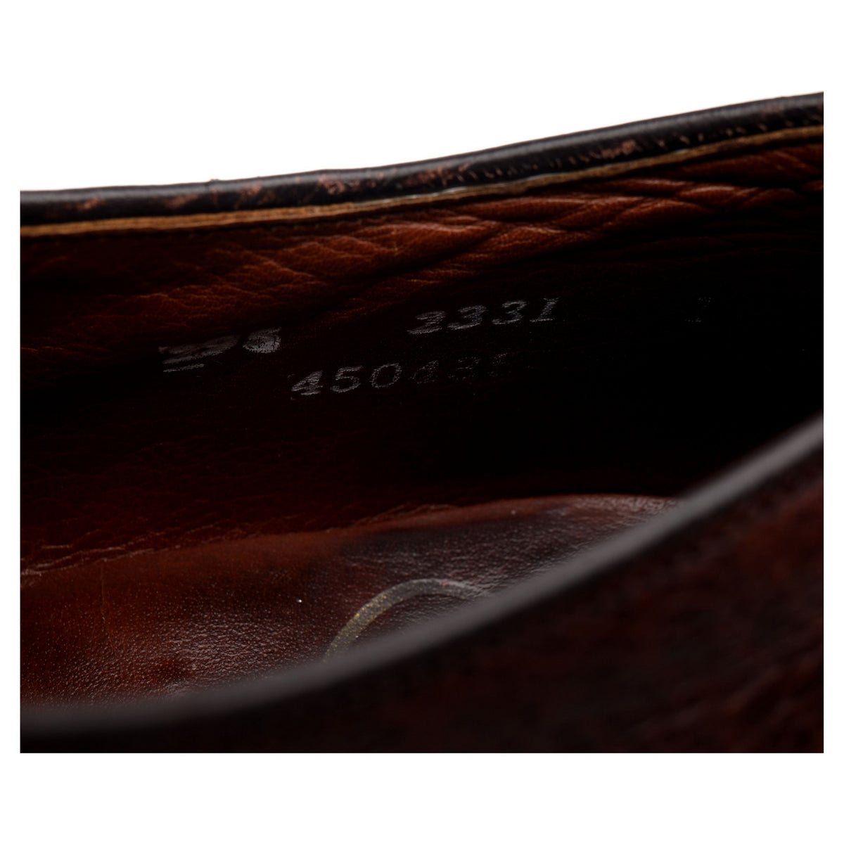 Brown Elk Leather Wholecut Oxford UK 7.5 US 8.5 D