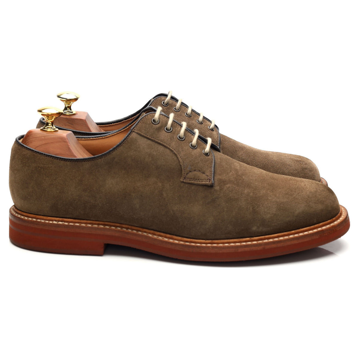 &#39;Fulbeck&#39; Light Brown Suede Derby UK 8 G