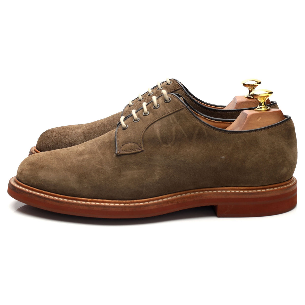 &#39;Fulbeck&#39; Light Brown Suede Derby UK 8 G
