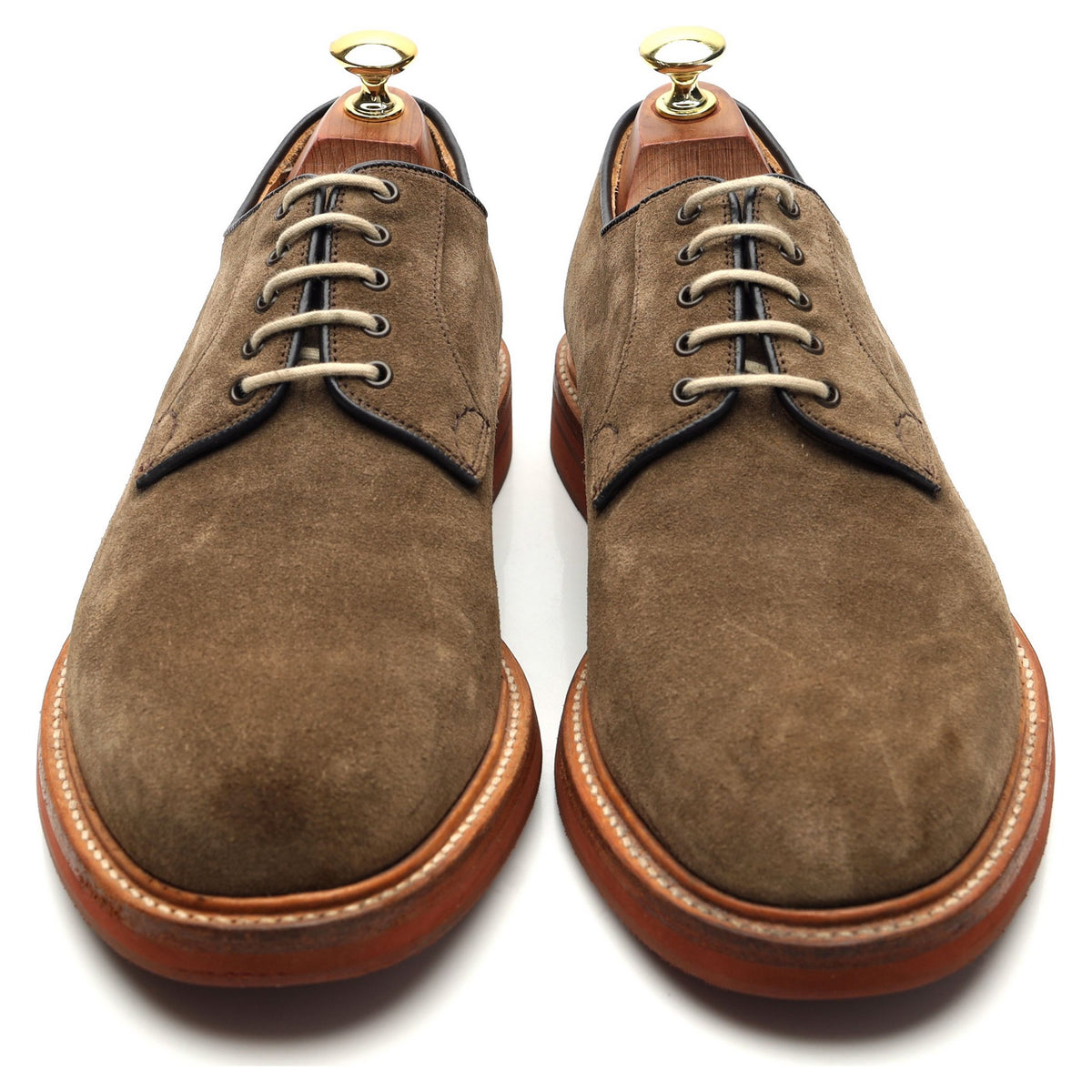 &#39;Fulbeck&#39; Light Brown Suede Derby UK 8 G