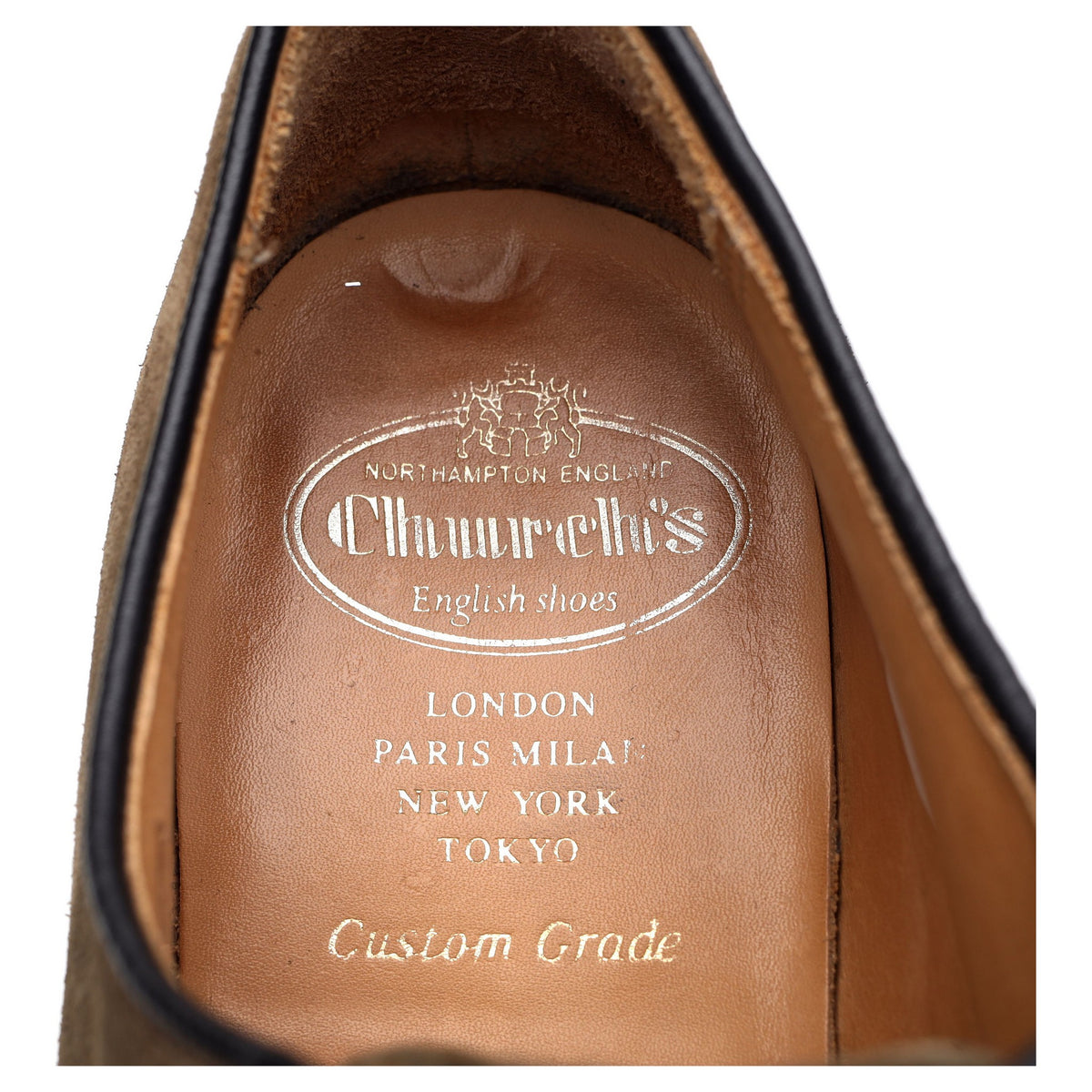 &#39;Fulbeck&#39; Light Brown Suede Derby UK 8 G