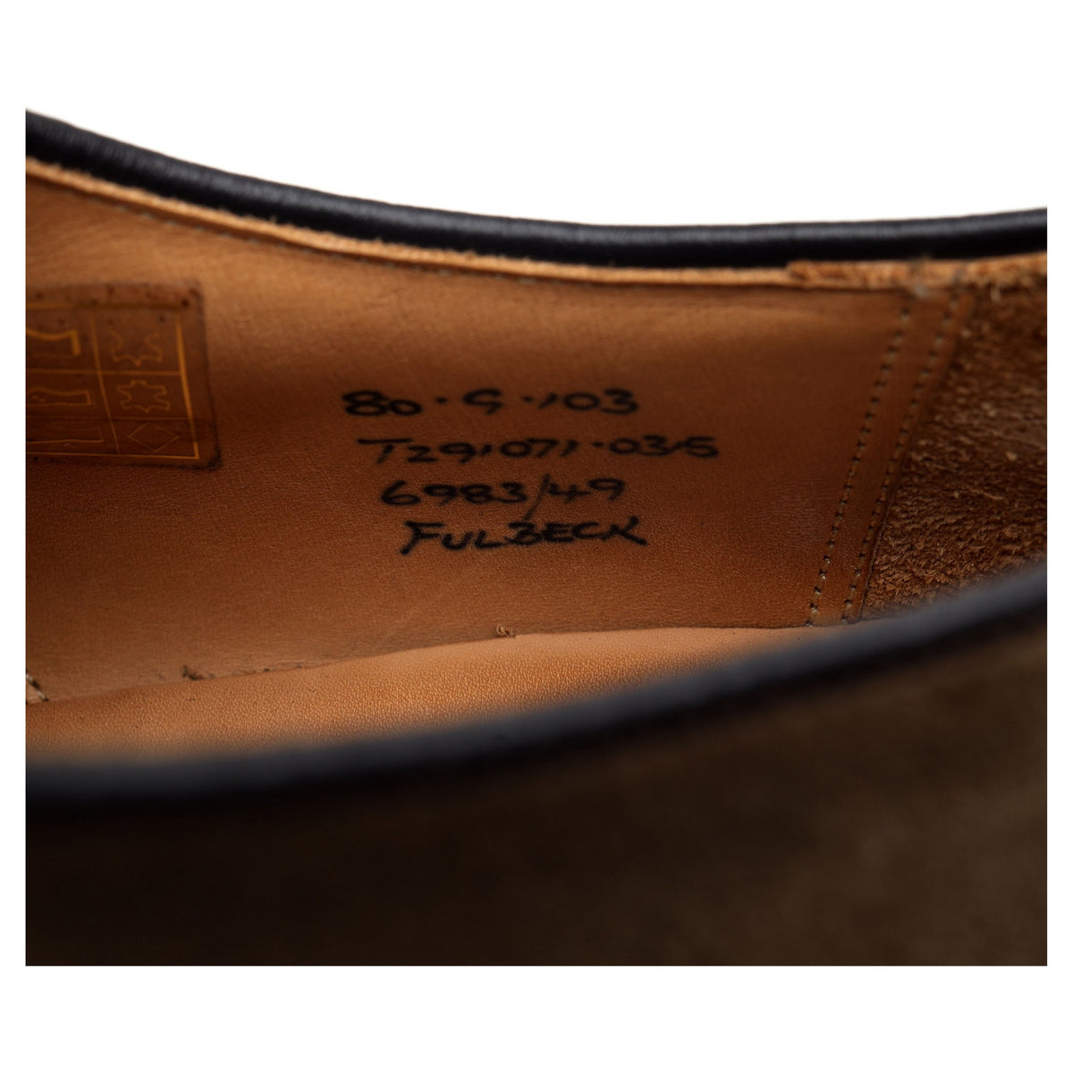 &#39;Fulbeck&#39; Light Brown Suede Derby UK 8 G