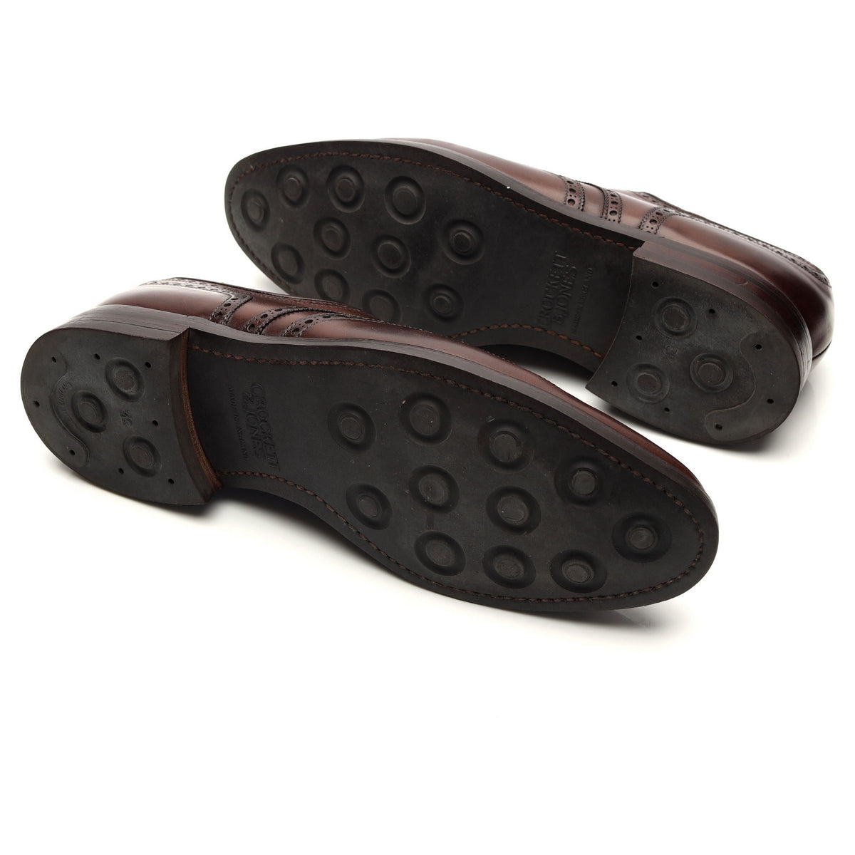 &#39;Swansea&#39; Dark Brown Leather Derby Brogues UK 8 E