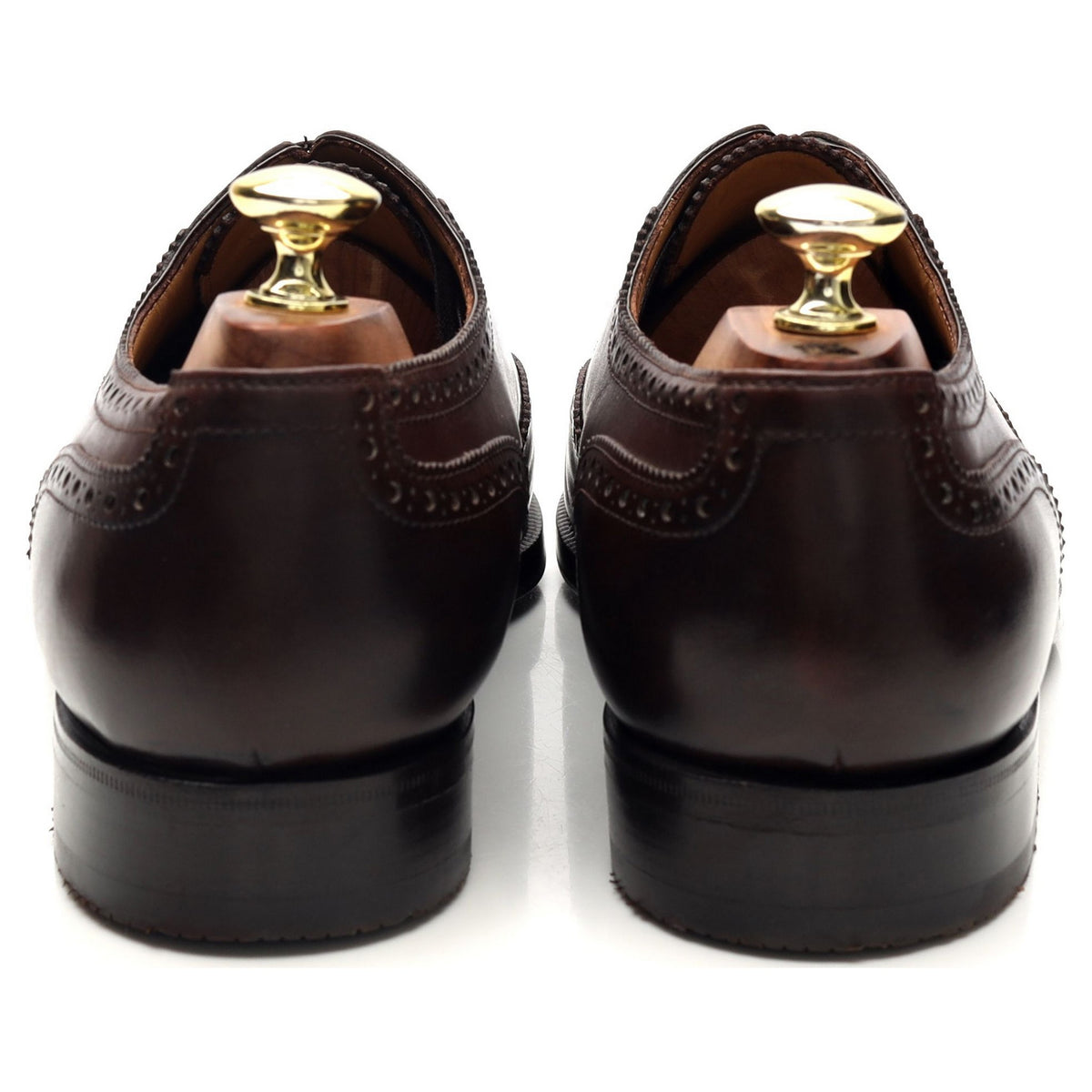 &#39;Art. 3202&#39; Brown Leather Oxford Brogues UK 7.5