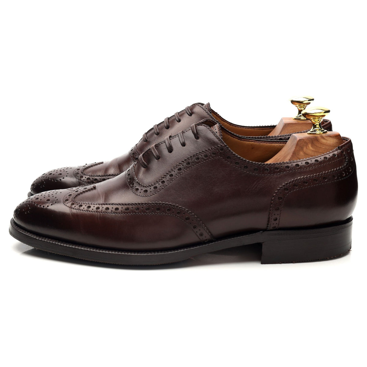 &#39;Art. 3202&#39; Brown Leather Oxford Brogues UK 7.5