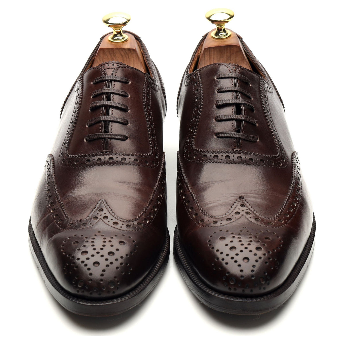 &#39;Art. 3202&#39; Brown Leather Oxford Brogues UK 7.5