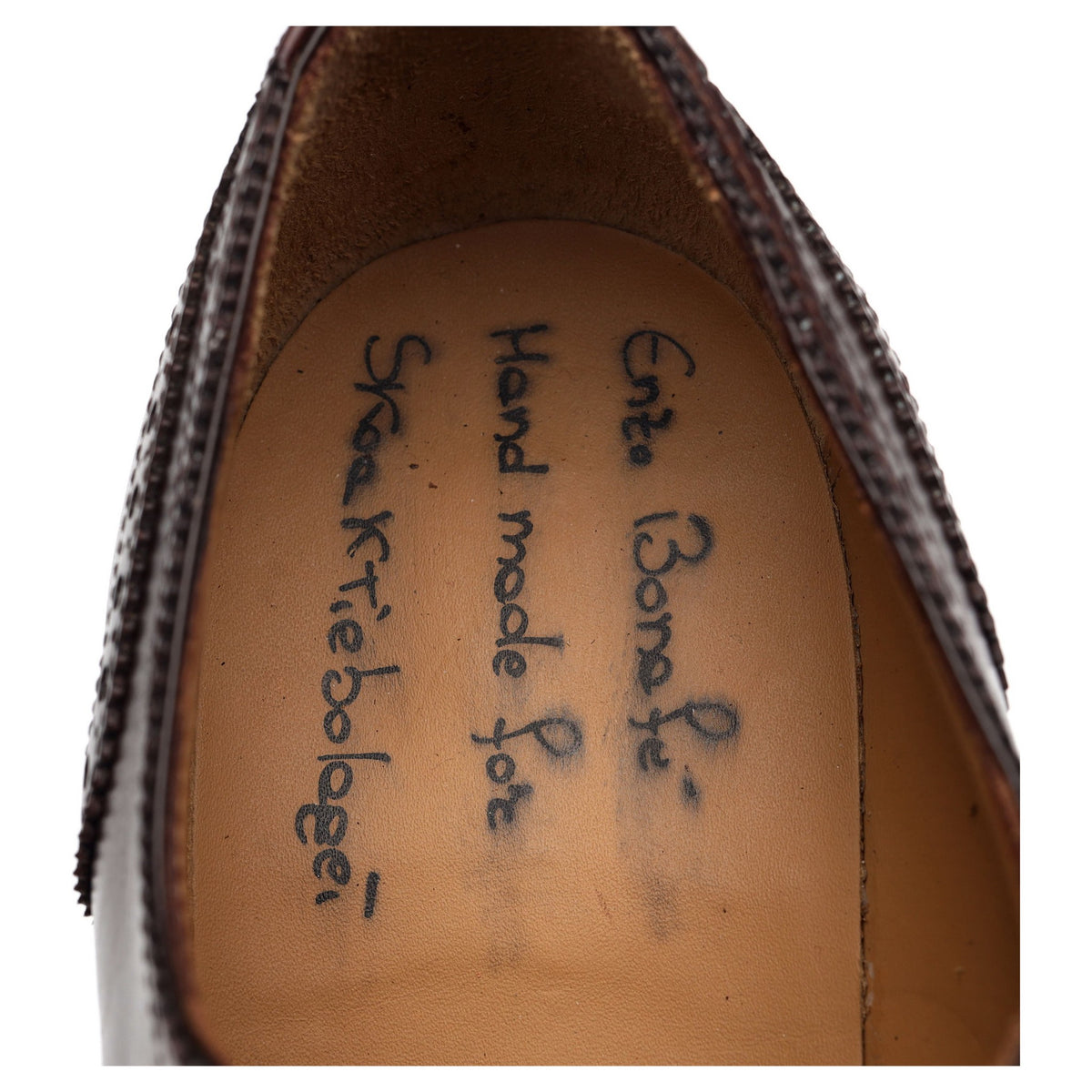 &#39;Art. 3202&#39; Brown Leather Oxford Brogues UK 7.5