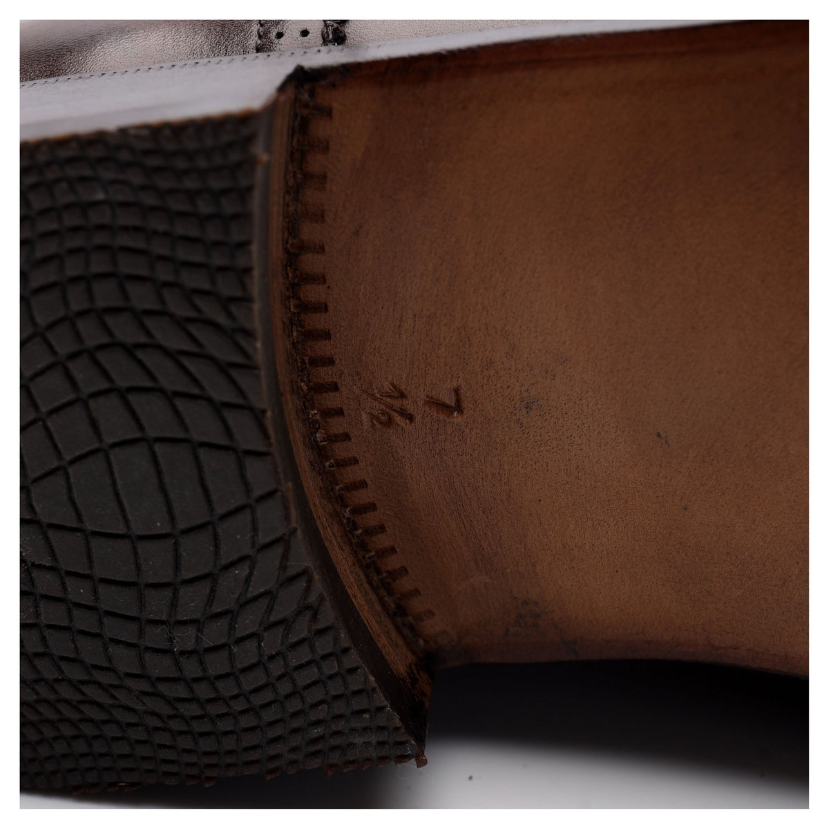 &#39;Art. 3202&#39; Brown Leather Oxford Brogues UK 7.5