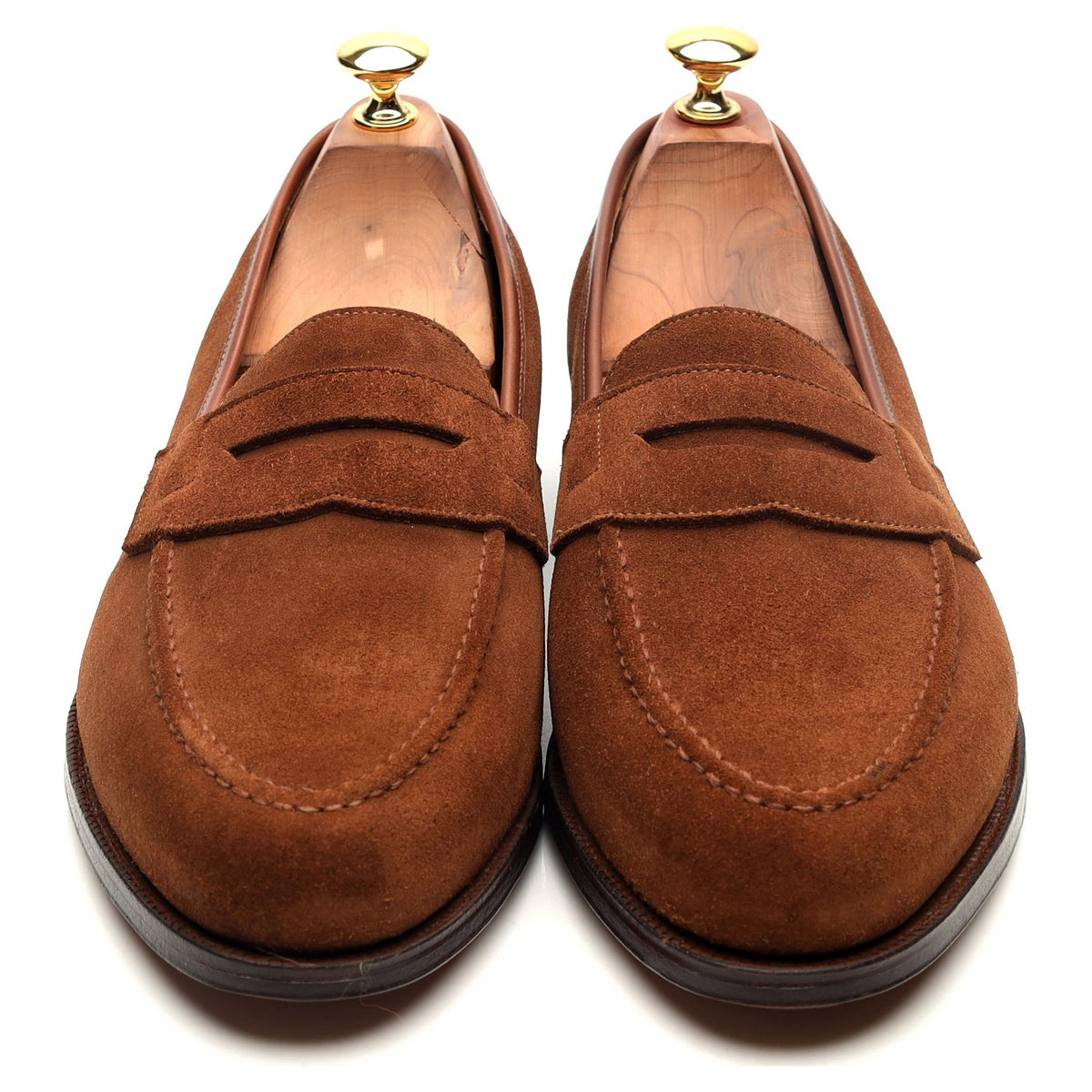&#39;Eaton&#39; Brown Suede Loafers UK 9.5 EX