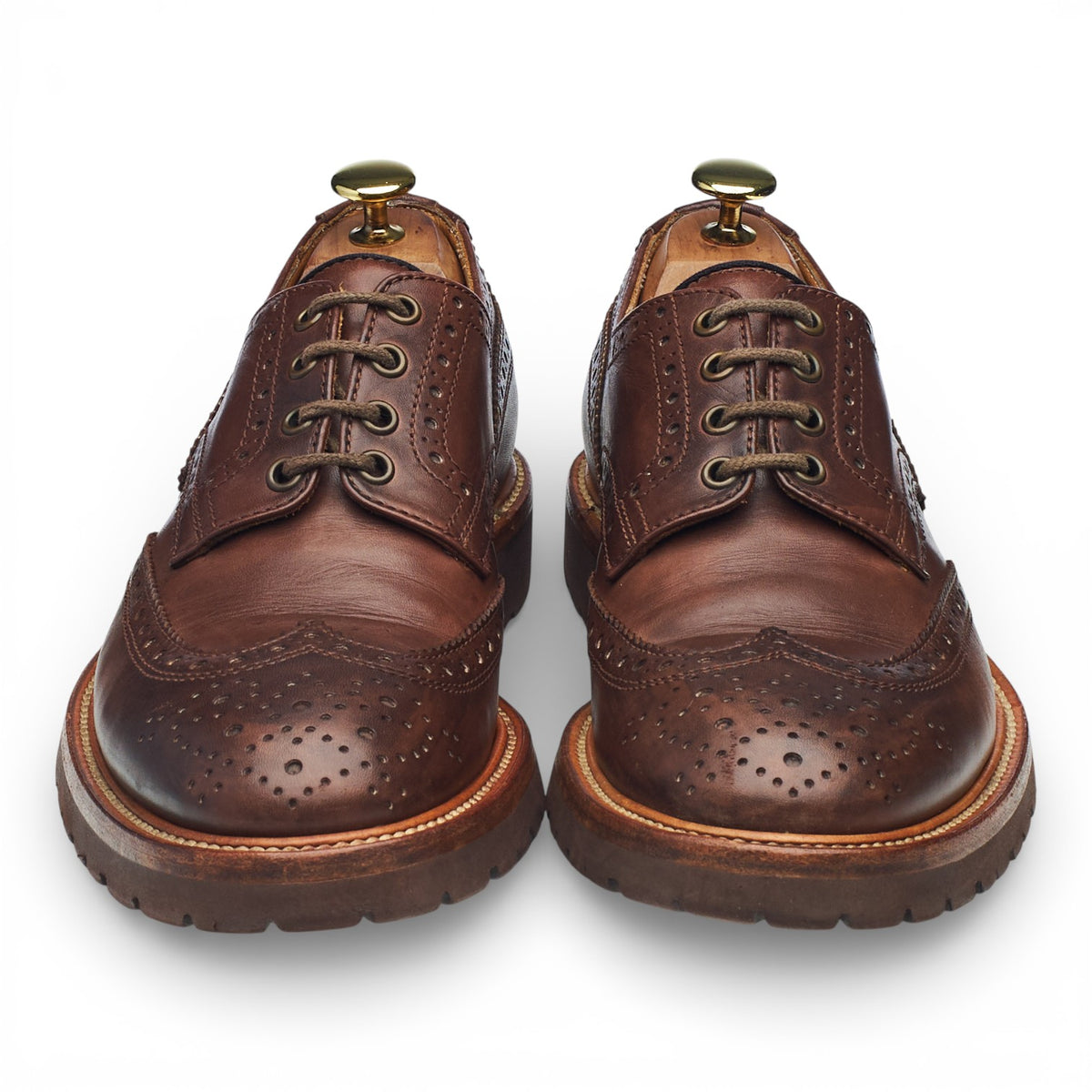 Brown Leather Derby Brogues UK 8 EU 42