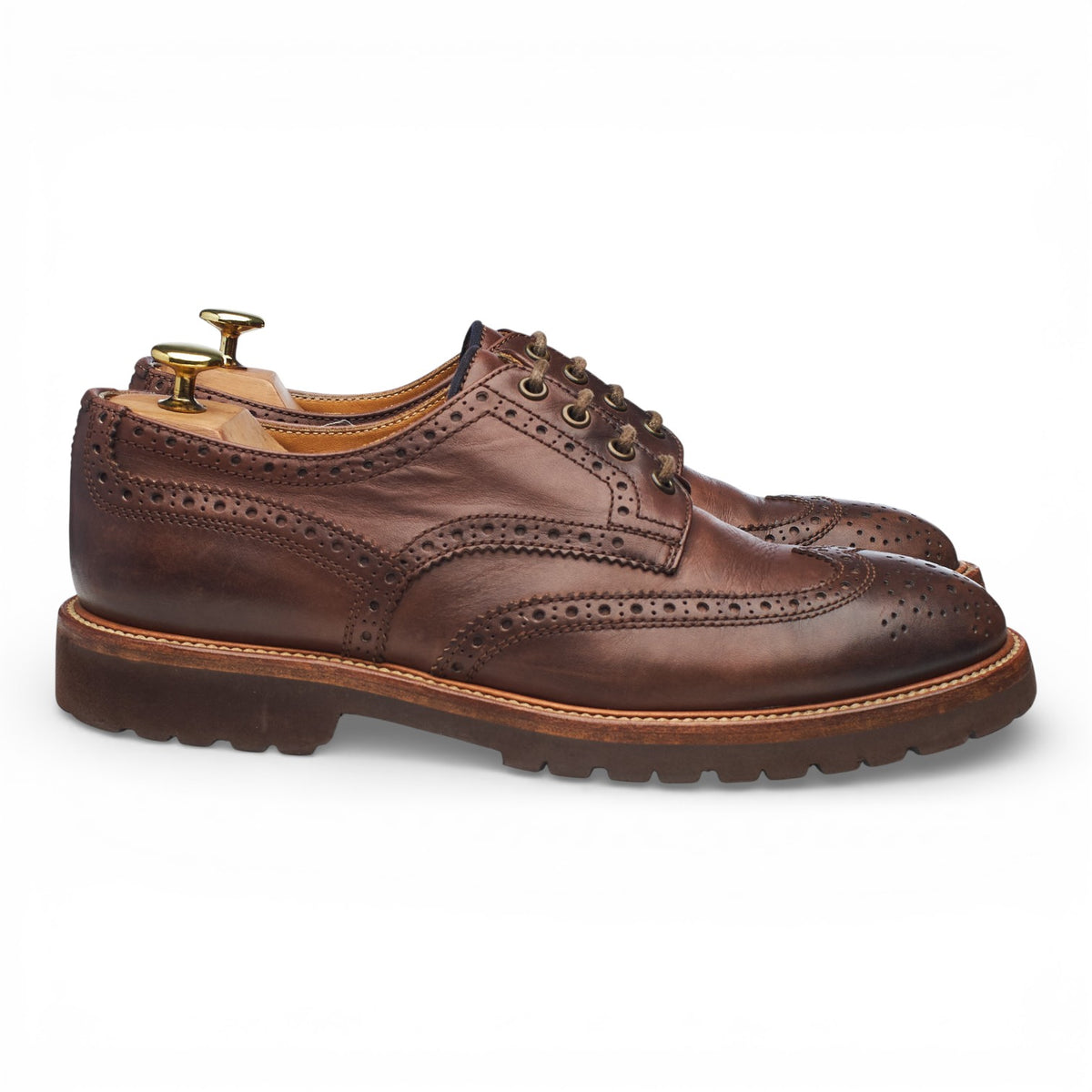 Brown Leather Derby Brogues UK 8 EU 42